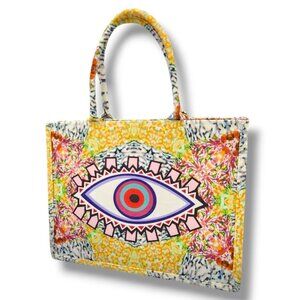 Evil eye tote beach  bag